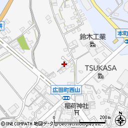 愛知県豊田市広田町稲荷山周辺の地図