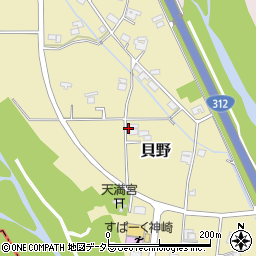 兵庫県神崎郡神河町貝野371-1周辺の地図