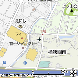 愛知県名古屋市緑区桶狭間南117周辺の地図