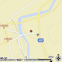 兵庫県宍粟市山崎町上牧谷982周辺の地図