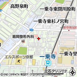 京都府京都市左京区一乗寺北大丸町周辺の地図