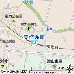 岡山県津山市福力76-2周辺の地図