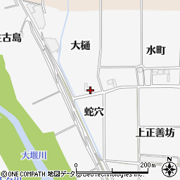 京都府亀岡市河原林町河原尻（大樋）周辺の地図
