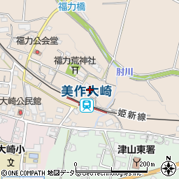 岡山県津山市福力76周辺の地図