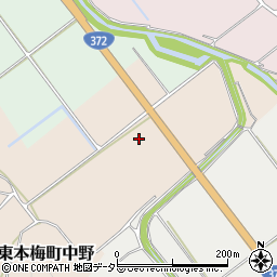 京都府亀岡市東本梅町中野関田周辺の地図