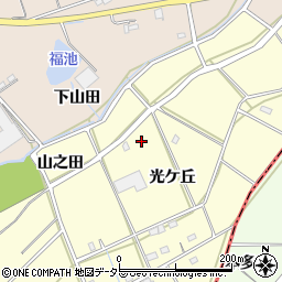 愛知県刈谷市東境町光ケ丘周辺の地図