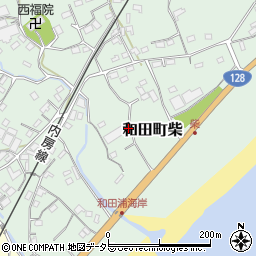 千葉県南房総市和田町柴周辺の地図