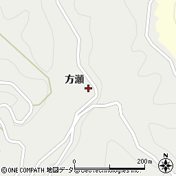 愛知県新城市連合溜水周辺の地図