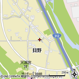 兵庫県神崎郡神河町貝野357周辺の地図