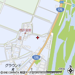 兵庫県西脇市黒田庄町西澤304周辺の地図