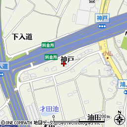 愛知県大府市共和町神戸周辺の地図