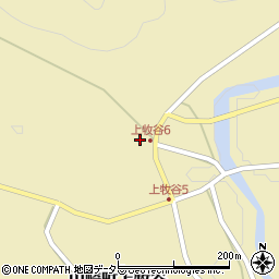 兵庫県宍粟市山崎町上牧谷717周辺の地図