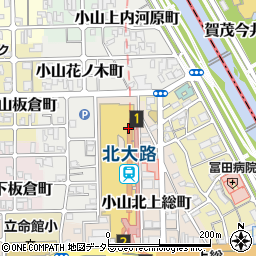 京都市北文化会館　創造活動室周辺の地図