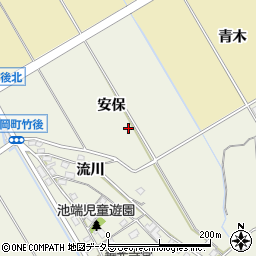 愛知県豊田市高岡町安保周辺の地図
