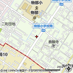 滋賀県守山市二町町208-4周辺の地図
