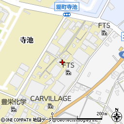 愛知県豊田市堤町寺池周辺の地図