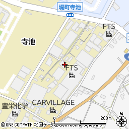 愛知県豊田市堤町（寺池）周辺の地図