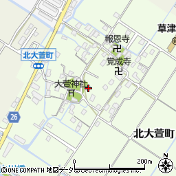 滋賀県草津市北大萱町492周辺の地図