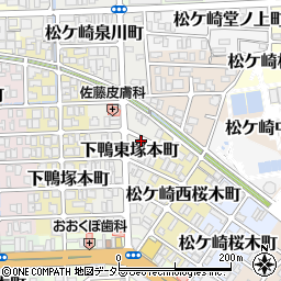 リパーク下鴨東塚本町駐車場周辺の地図