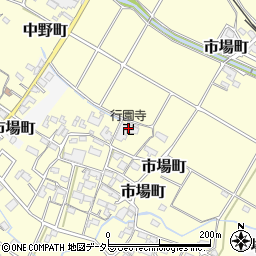 行園寺周辺の地図