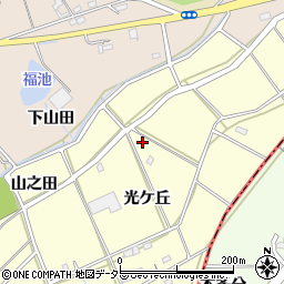 愛知県刈谷市東境町光ケ丘104周辺の地図