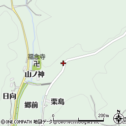 愛知県豊田市花沢町山ノ神周辺の地図
