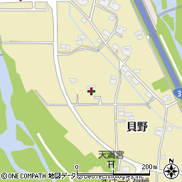 兵庫県神崎郡神河町貝野376周辺の地図