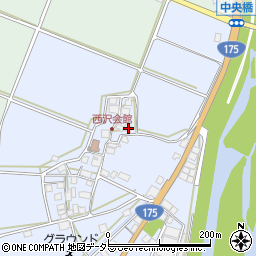 兵庫県西脇市黒田庄町西澤1356周辺の地図