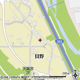 兵庫県神崎郡神河町貝野317周辺の地図