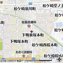 京都府京都市左京区下鴨東塚本町周辺の地図