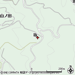 愛知県豊田市松平町（坂）周辺の地図