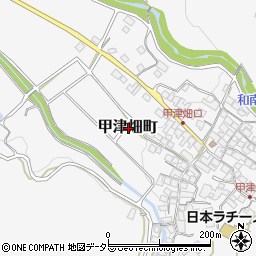 滋賀県東近江市甲津畑町周辺の地図