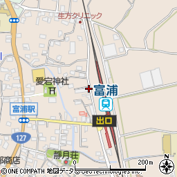 富浦駅周辺の地図