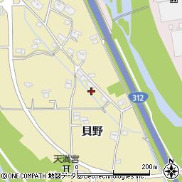 兵庫県神崎郡神河町貝野301周辺の地図