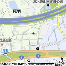 静岡県静岡市清水区尾羽469周辺の地図