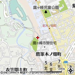 京都府京都市北区鷹峯旧土居町3周辺の地図
