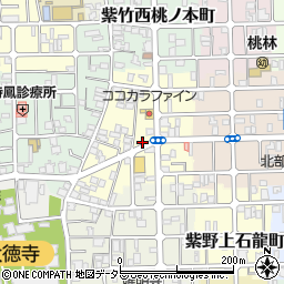 京都府京都市北区紫竹西高縄町周辺の地図