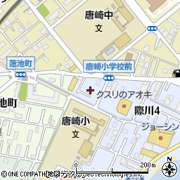 滋賀県大津市際川4丁目8周辺の地図