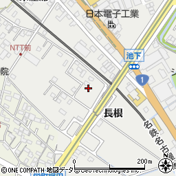 愛知県豊明市阿野町長根周辺の地図