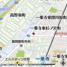 京都府京都市左京区一乗寺東杉ノ宮町18周辺の地図