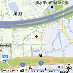 静岡県静岡市清水区尾羽469-5周辺の地図