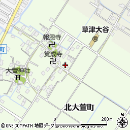 滋賀県草津市北大萱町430周辺の地図