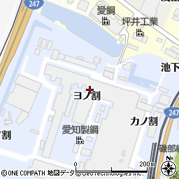 愛知県東海市荒尾町ヨノ割周辺の地図