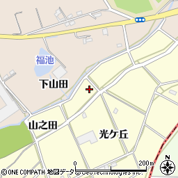 愛知県刈谷市東境町山之田周辺の地図