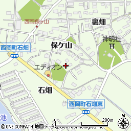愛知県豊田市西岡町保ケ山29周辺の地図