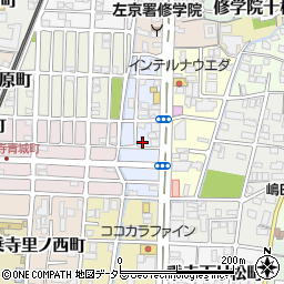 〒606-8125 京都府京都市左京区一乗寺清水町の地図