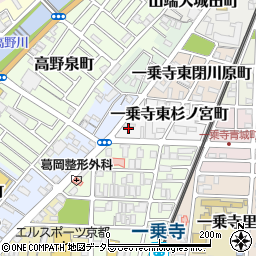 京都府京都市左京区一乗寺東杉ノ宮町19周辺の地図