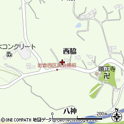 愛知県豊田市岩倉町西脇21周辺の地図