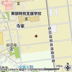 静岡県伊豆の国市寺家周辺の地図