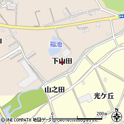 愛知県刈谷市井ケ谷町下山田周辺の地図